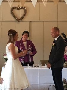 Wedding Ceremony conducted by Sue Dewing
